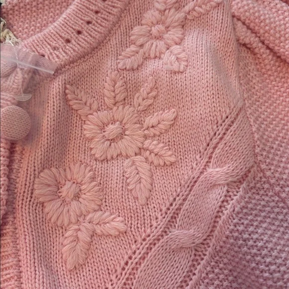 JOIE PINK CARDIGAN- medium NWT - Picture 4 of 5